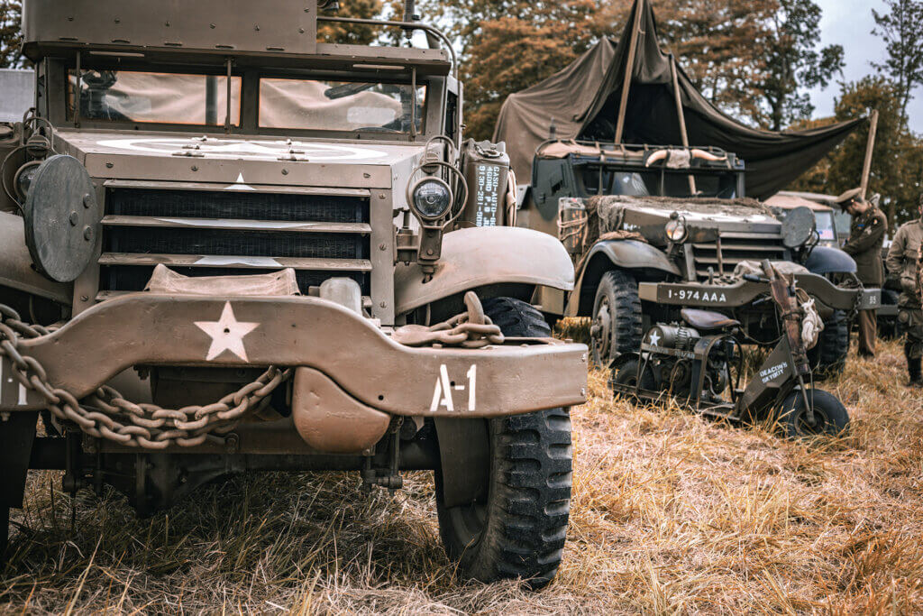 D-DAY Normandy vehicule jeep- Ferme de la Ranconniere