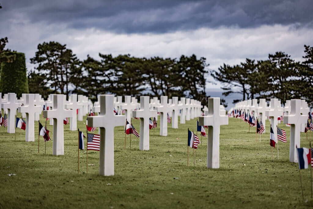 Cimetière américain Colleville - Ferme de la Rançonnière