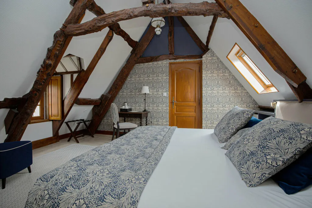 Classic room with courtyard view at the Ferme de la Ranconniere hotel in Normandy